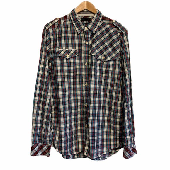 Quicksilver Plaid Button Up Pocket Shirt - Picture 2 of 7